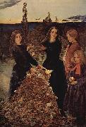 Sir John Everett Millais Herbstlaub oil